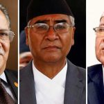 मन्त्रिपरिषद्लाई पूर्णता दिन देउवा, प्रचण्ड र माधव छलफलमा